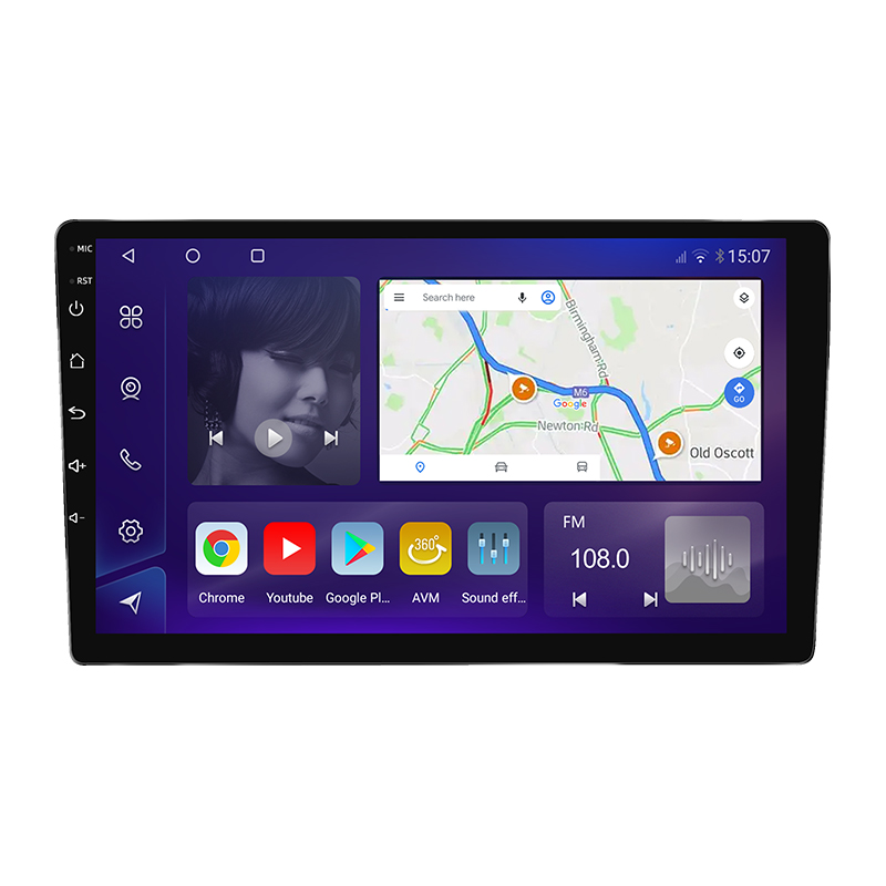 SDM450 8Core QLED 9inch/10inch Carplay Android Auto GPS Navi Bluetooth FM DSP Radio 4G WIFI Touchscreen - Image 2