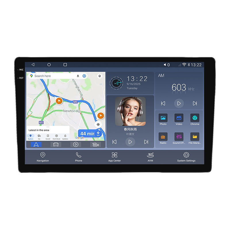 VT-6125 8Core 2K 9inch/10inch Carplay Android Auto GPS Navi Bluetooth FM DSP Radio 4G WIFI Touchscreen - Image 2
