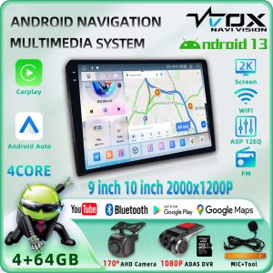 DW-T133 4Core 2K 9inch/10inch Carplay Android Auto GPS Navi Bluetooth FM ASP Radio WIFI Touchscreen