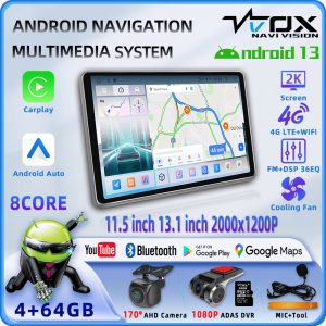 VT-TS18A 8Core 2K 11.5inch/13.1inch Carplay Android Auto GPS Navi Bluetooth FM DSP Radio 4G WIFI Touchscreen