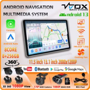 VT-T537 8Core 2K 11.5inch/13.1inch Carplay Android Auto GPS Navi Bluetooth FM DSP Radio HDMI WIFI Touchscreen